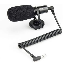 Amazon Basics On-Camera Mic with Shock Mount - Black